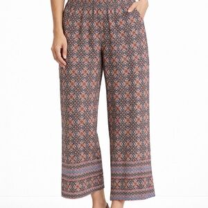 J. Jill Women's Patterned Wide-Leg Ankle Pants